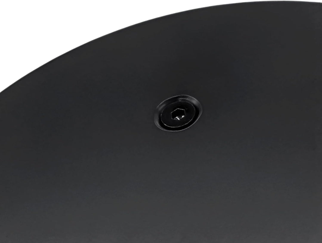 Spetebo Metall Beistelltisch oval schwarz matt - 35 x 25 cm - Couchtisch im Bistrotisch Design - Woh