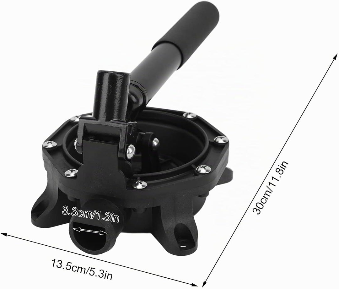 VOBOR Marine-Bilgenpumpe, manuell, selbstansaugend, 45 l/min, 720 g/h, Aluminiumlegierung für Wasser