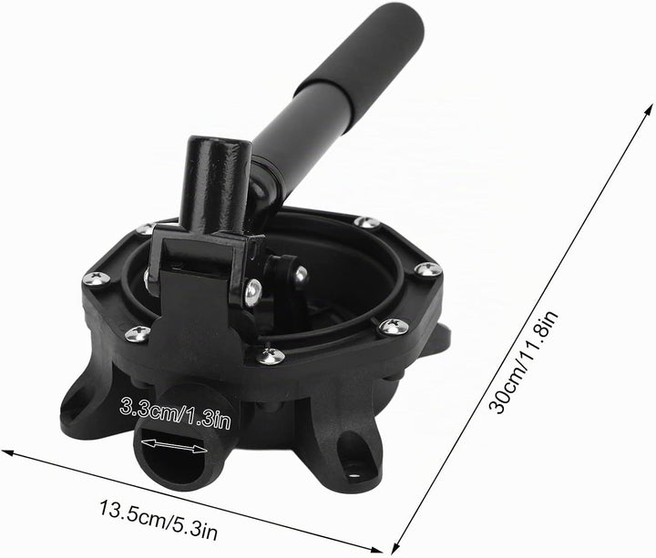 VOBOR Marine-Bilgenpumpe, manuell, selbstansaugend, 45 l/min, 720 g/h, Aluminiumlegierung für Wasser