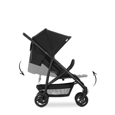 Hauck Buggy Rapid 4 / Belastbar bis 25 kg/Schnell Faltbar/Kompakt/Höhenverstellbar/Liegeposition ab