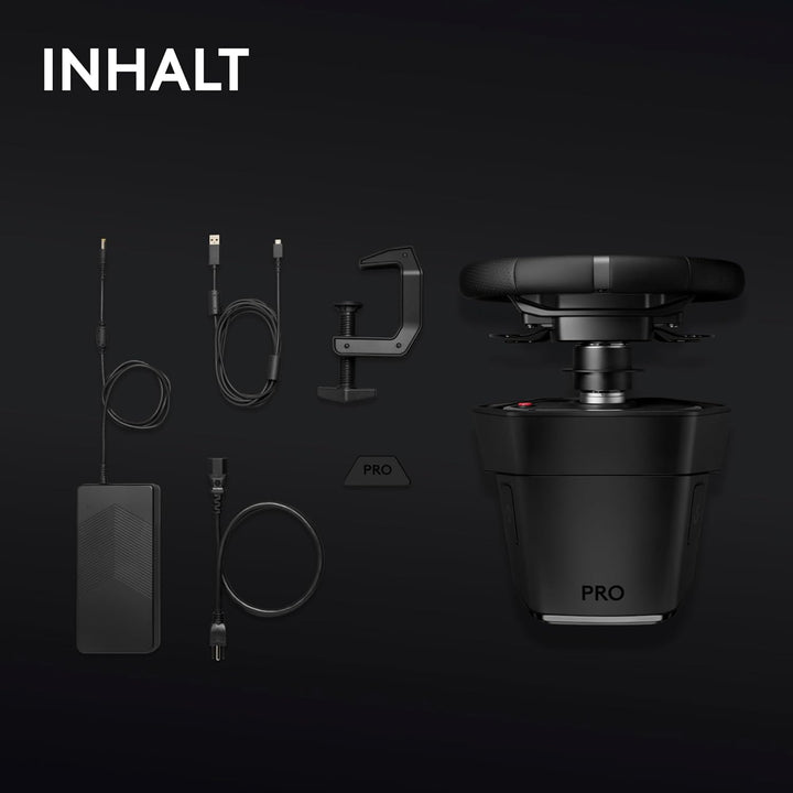 Logitech G PRO Rennlenkrad, Direktantrieb 11 Nm, TRUEFORCE Force Feedback, magnetische Schaltwippen,