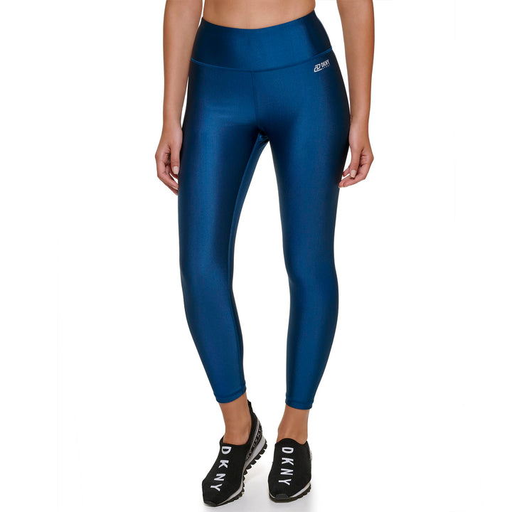 DKNY Damen High Waist Leggings S Poseidon, S Poseidon