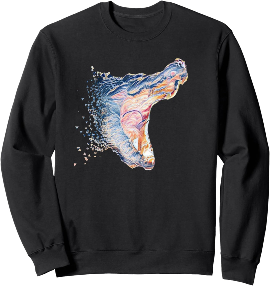 Krokodil Alligator Reptilien Sweatshirt
