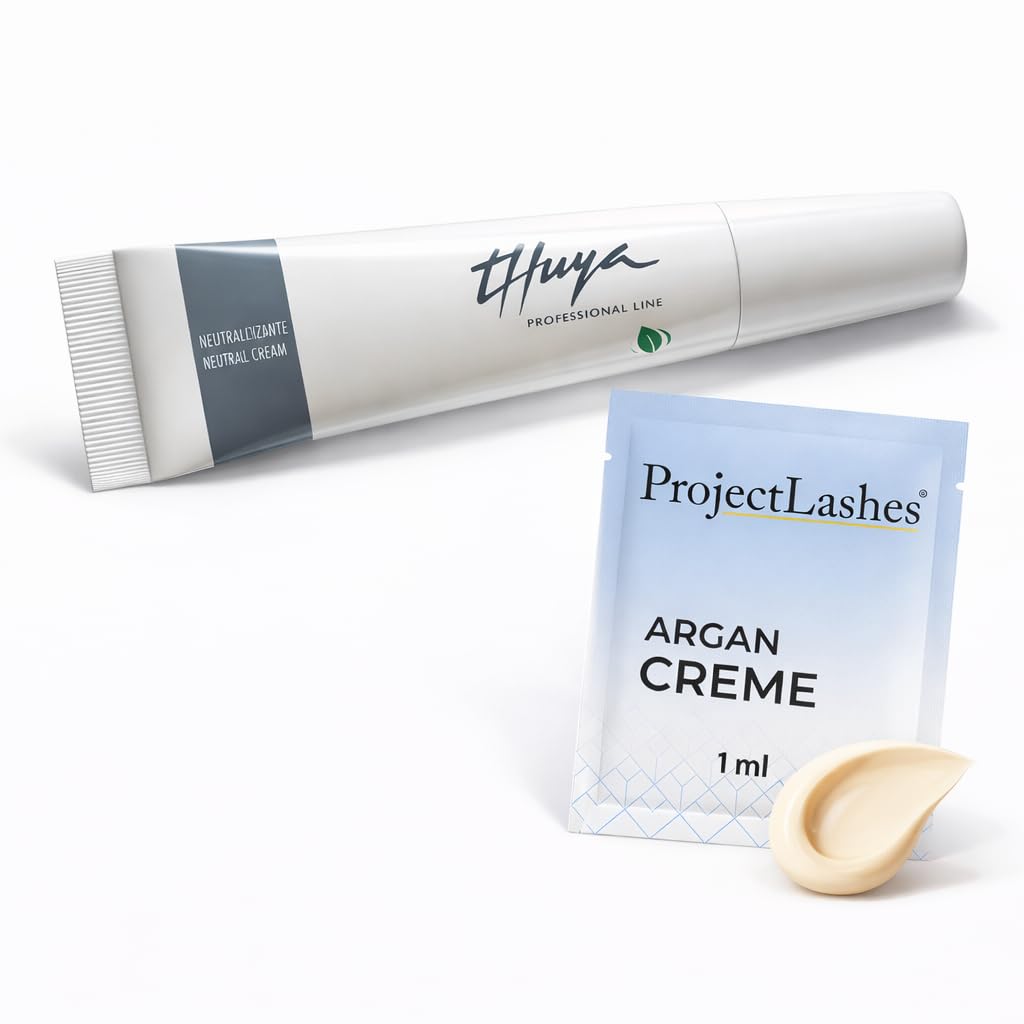 Thuya Neutralizer Cream 15ml + ProjectLashes Argan Cream 1ml - Augenbrauen Laminier- und Wimpernlift