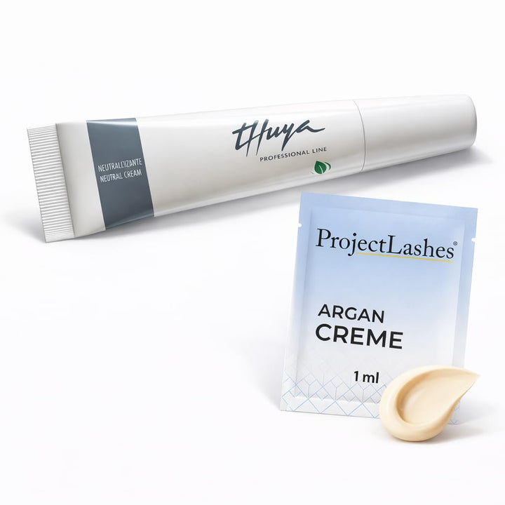 Thuya Neutralizer Cream 15ml + ProjectLashes Argan Cream 1ml - Augenbrauen Laminier- und Wimpernlift