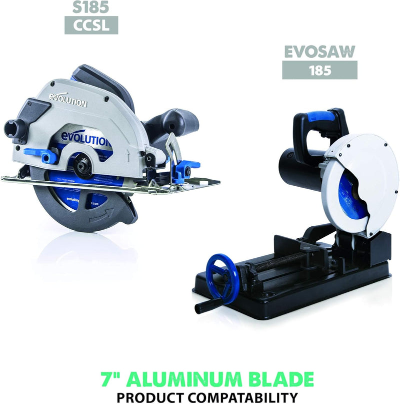 Evolution Power Tools Edelstahl Sägeblatt, 180BLADEAL, 54Z, 7 Inch
