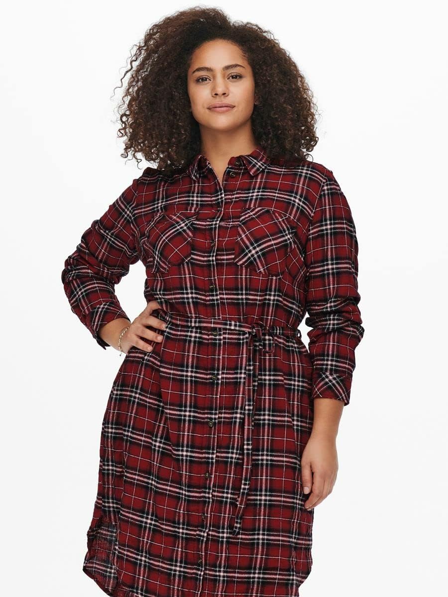 ONLY Carmakoma Female Kleid Curvy Karo-