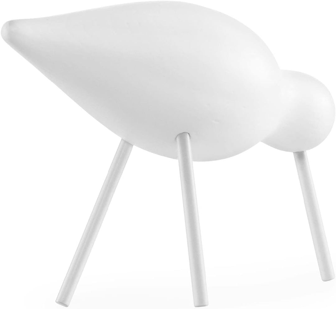 Normann Copenhagen 100167 Deko-Vogel, Holz, Weiss, 15 x 5.5 x 11 cm Weiss 15 x 5.5 x 11 cm, Weiss 15