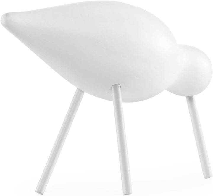 Normann Copenhagen 100167 Deko-Vogel, Holz, Weiss, 15 x 5.5 x 11 cm Weiss 15 x 5.5 x 11 cm, Weiss 15