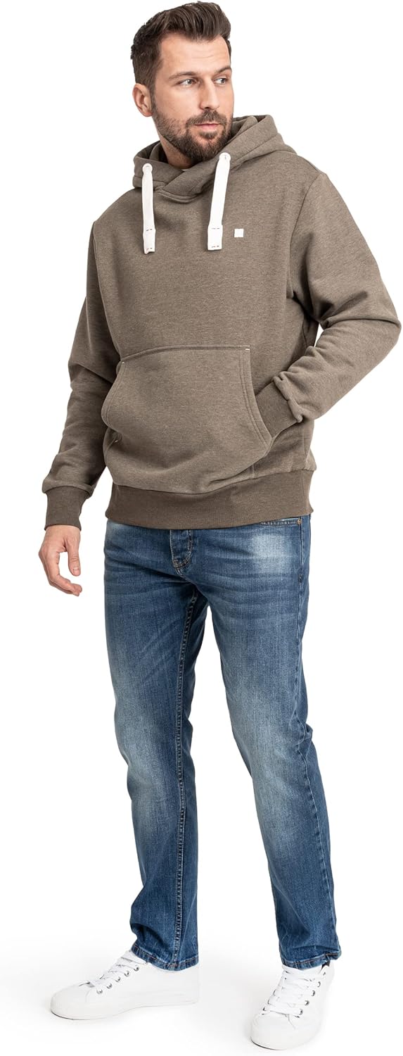 Deproc Active Herren Sweatshirt Pullover mit Kapuze Kapuzenjacke Fleecejacke Windbreaker Hoodie Linu