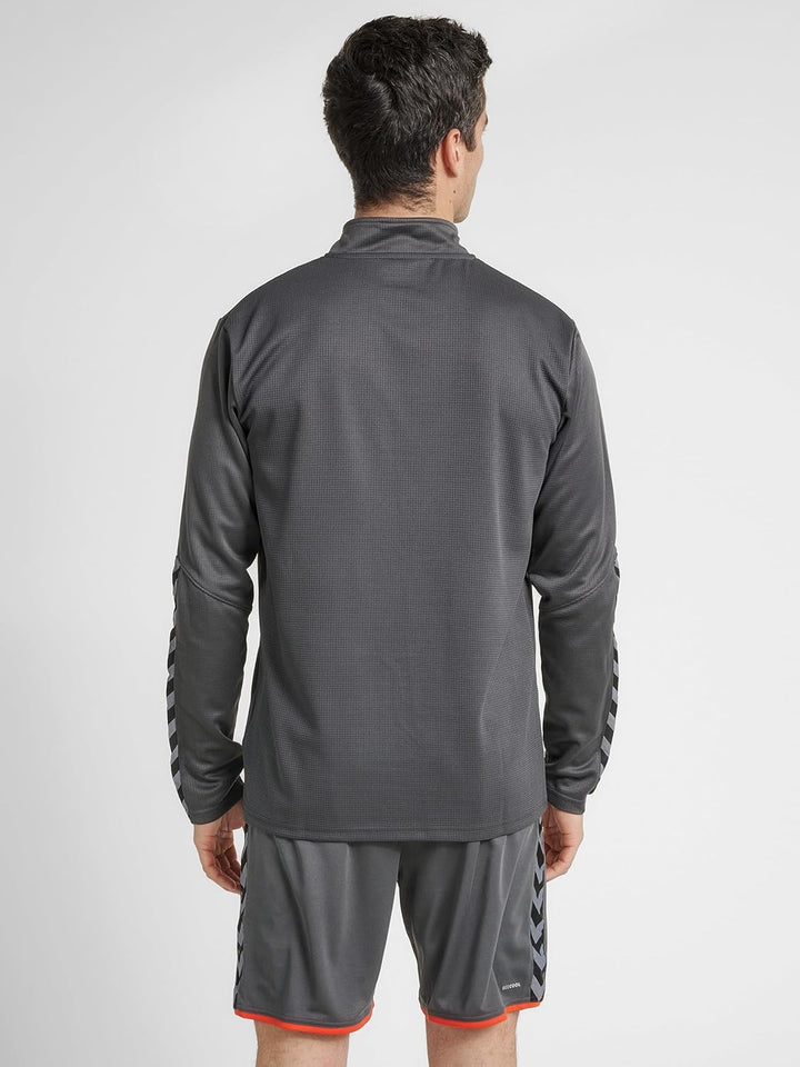 hummel Herren Authentic Half Zip Sweatshirt, Asphalt