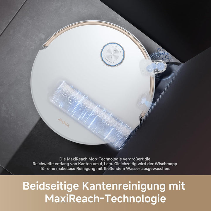 Mova Z60 Ultra Roller Complete Saugroboter mit Wischfunktion, HydroForce-Wischen, AutoShield-Technol