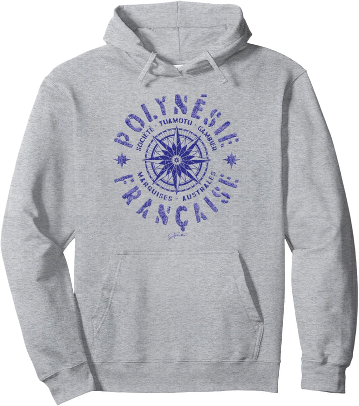 JKämme: Französisch Polynesien, Kompassrose Pullover Hoodie