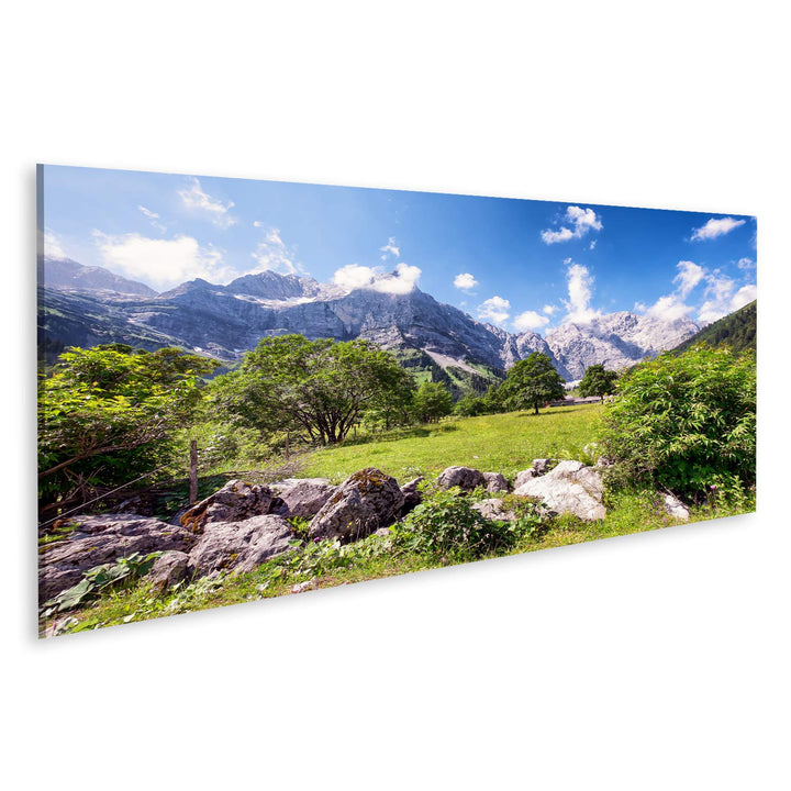 islandburner Bild auf Leinwand Karwendelgebirge Berge Österreich Europäische Alpen Bilder Wandbilder