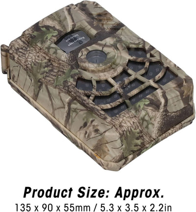 CCYLEZ Jagdkamera 720P 5MP, 1280x720P 25FPS HD-Video-Jagdkamera mit 120-Grad-Weitwinkel, 0,8-s-Trigg