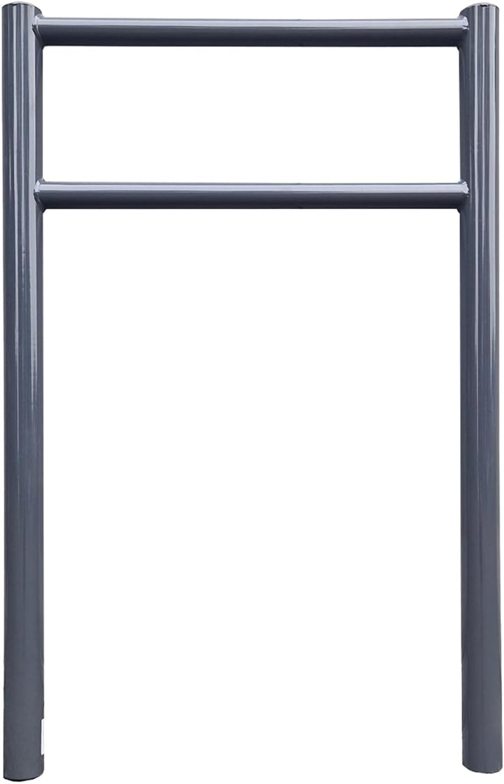 TRUTZHOLM Fahrradanlehnbügel mit Knieholm 115x75 cm Stahl pulverbeschichtet Ø 60 mm Anlehnbügel zum