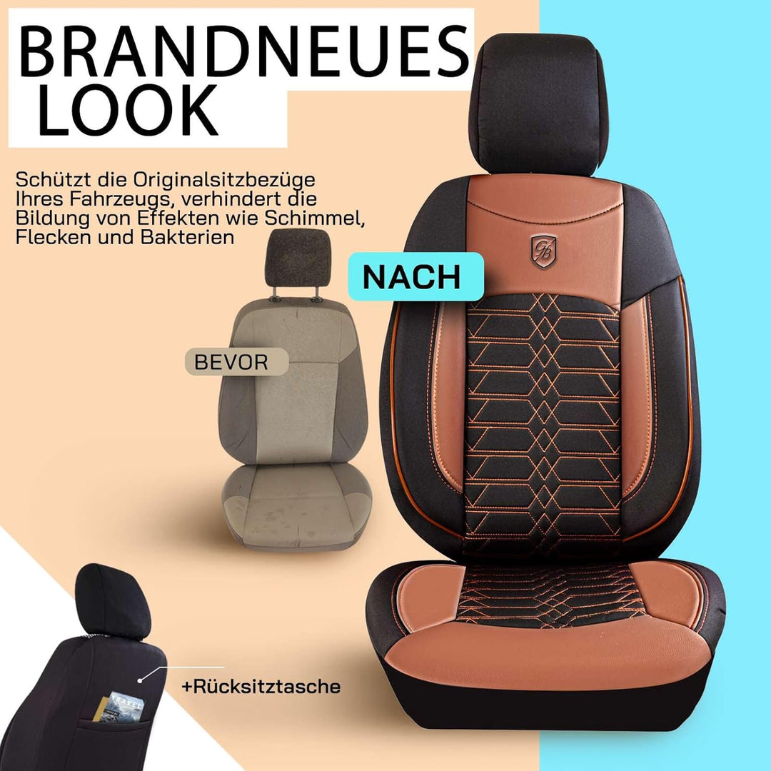 GIOVANNI BUTTI Autositzbezüge Universal – Premium Autozubehör Innenraum für PKW & SUV – Jacquard Sit