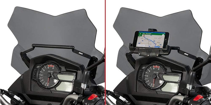 Givi FB3112 Halterung zur Montage am Windschild für Navi, TU EU