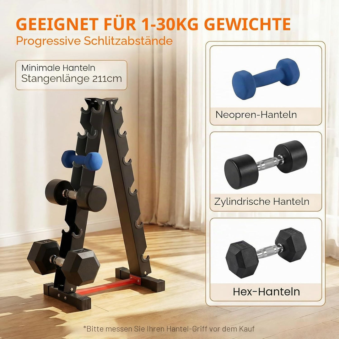 LIFERUN Kurzhantel Rack,Hantelablage für Kurzhanteln, Ablage für Hanteln aus Strapazierfähiger Stah,