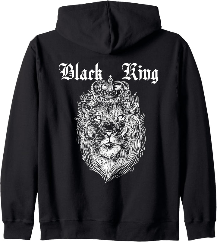 Strong Lion Design for African Proud Man, Black King Kapuzenjacke