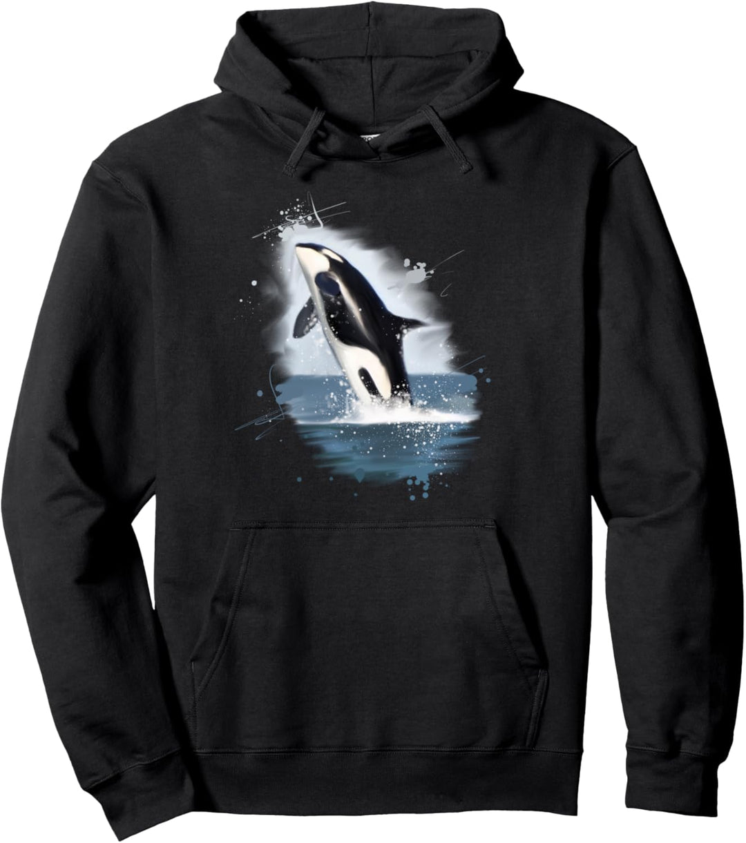 Killerwal und Orca Geschenk Pullover Hoodie