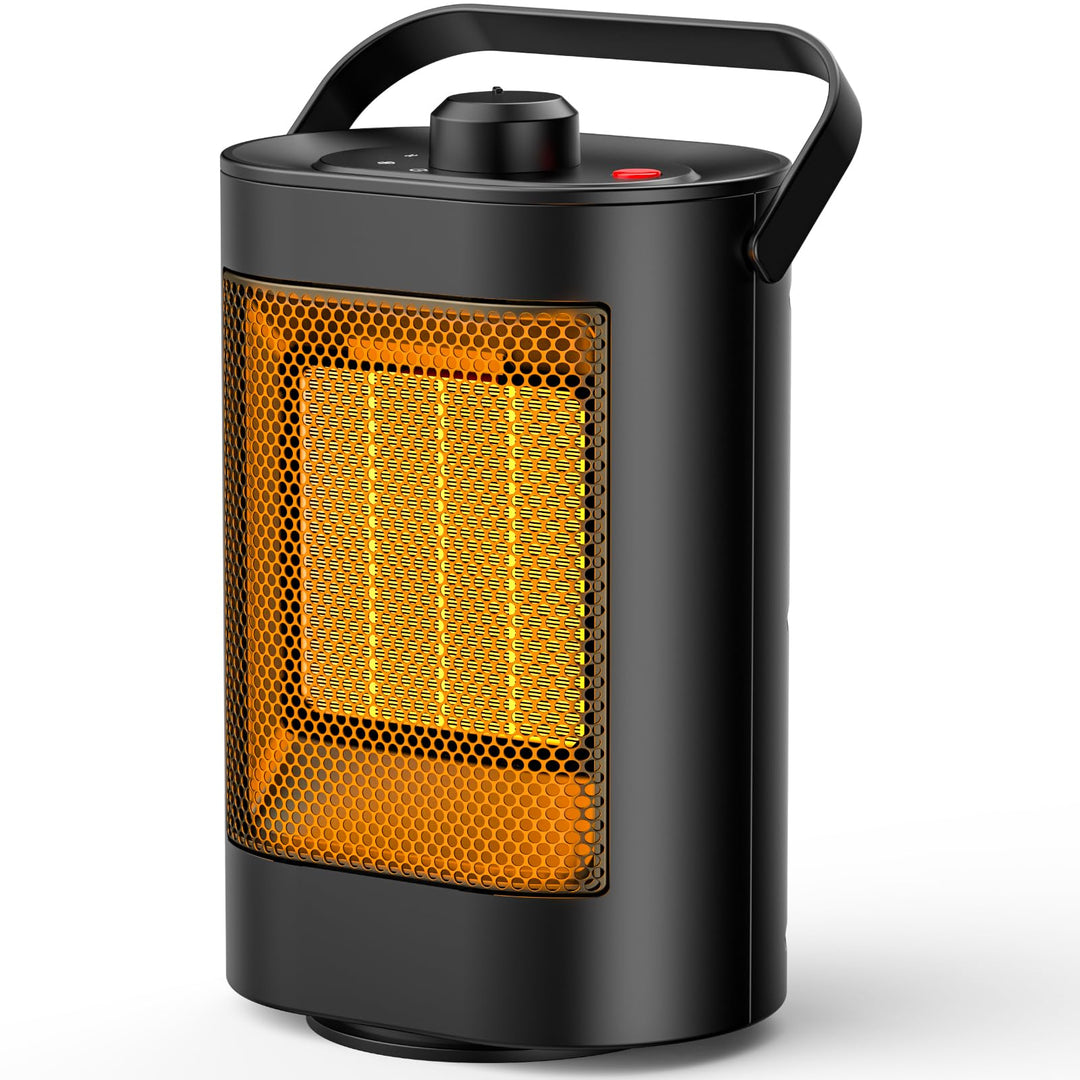 Heizlüfter Energiesparend Leise - 1500W PTC Keramik Heizung Elektrisch, 3 Geschwindigkeit Elektrohei