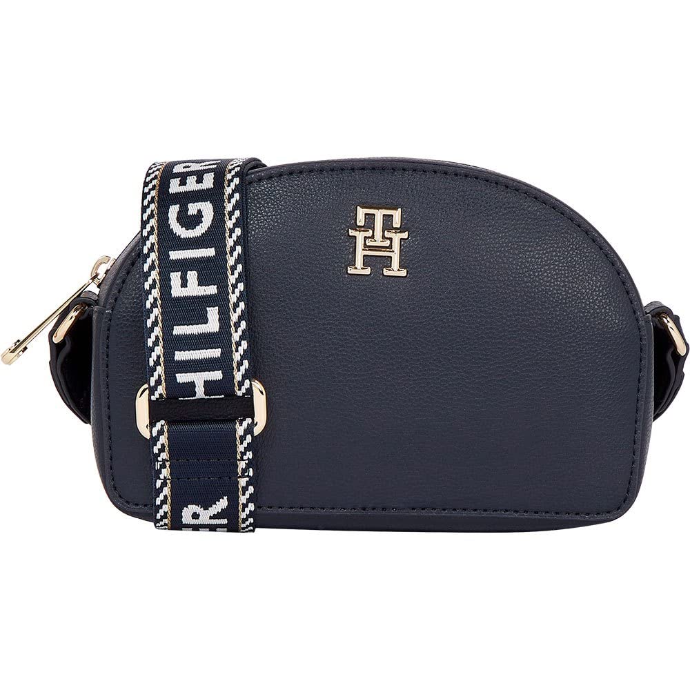 Tommy Hilfiger Damen Tommy Life Half Moon Kameratasche Crossovers Space Blue, Space Blue