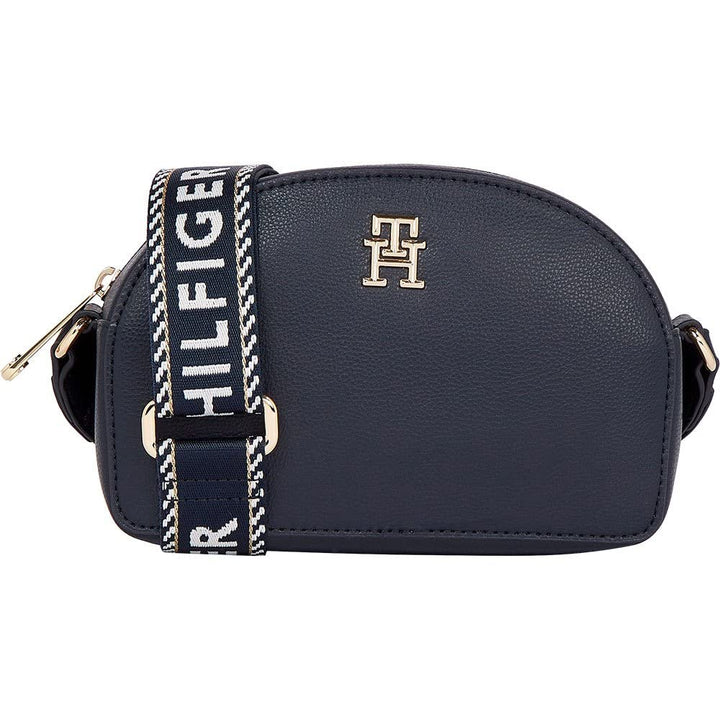 Tommy Hilfiger Damen Tommy Life Half Moon Kameratasche Crossovers Space Blue, Space Blue