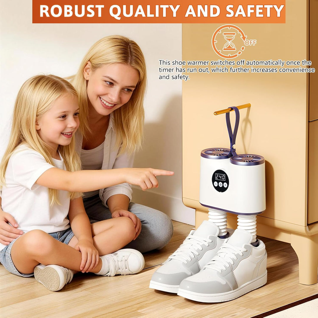 Schuhtrockner elektrisch,schuhheizungs,chuhwärmer mit Stunden Tim und schlauch,Trockner für Schuhe,