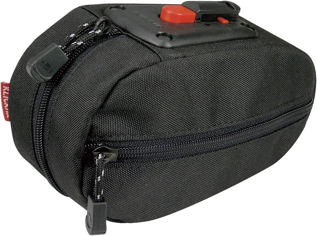 KlickFix Satteltasche Micro SL Plus mit Satteladapter Schwarz 20 x 7 x 10 cm, Schwarz 20 x 7 x 10 cm