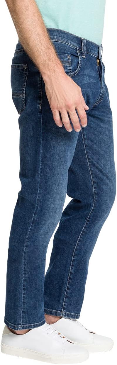 PIONEER AUTHENTIC JEANS Herren Jeans Rando 42W / 30L Dark Blue Used Buffies, 42W / 30L Dark Blue Use