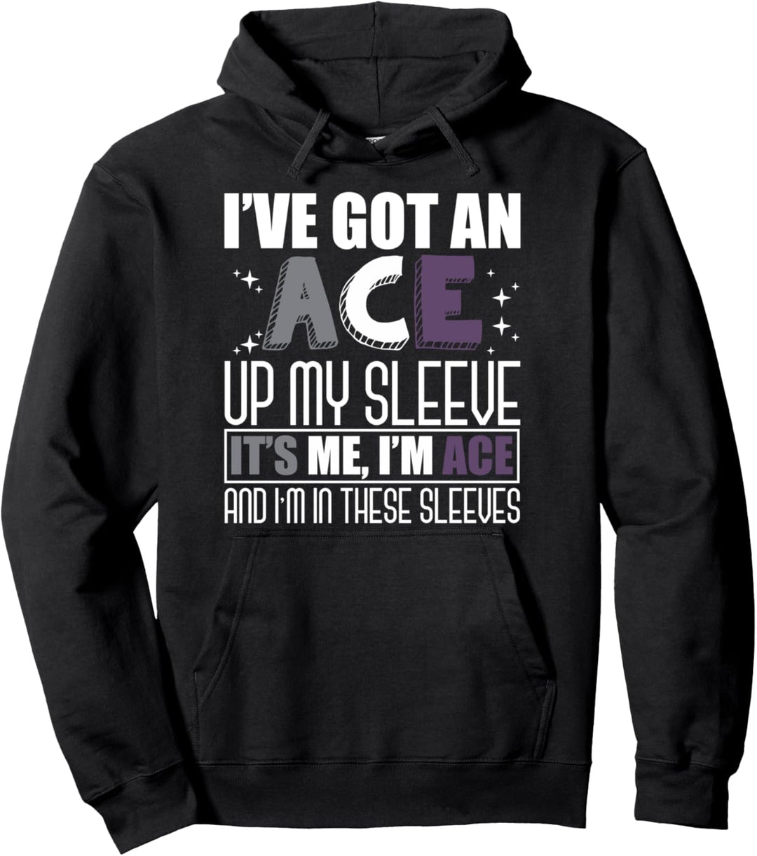 LGBTQIA Ace Pride Queer Lustiges Geschenk Asexuell Pullover Hoodie
