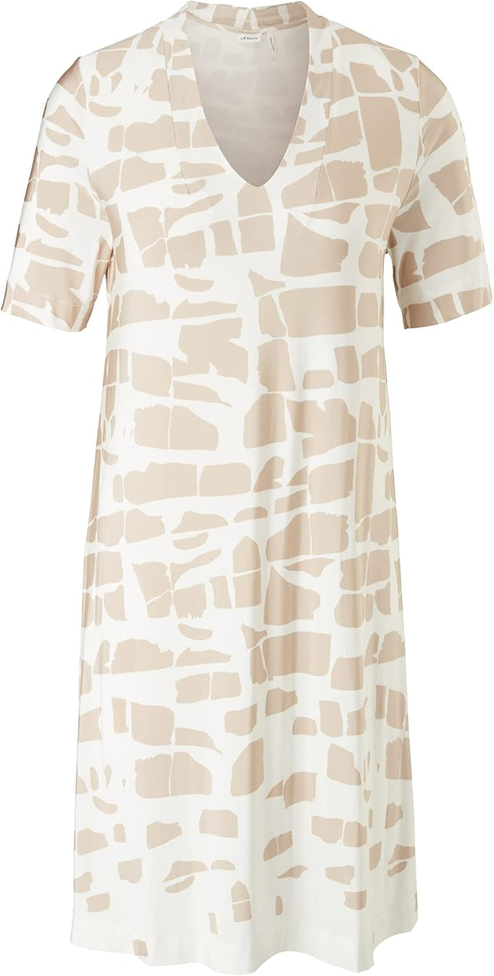s.Oliver BLACK LABEL Damen Casual Dress Kleid 40 Beige|creme, 40 Beige|creme