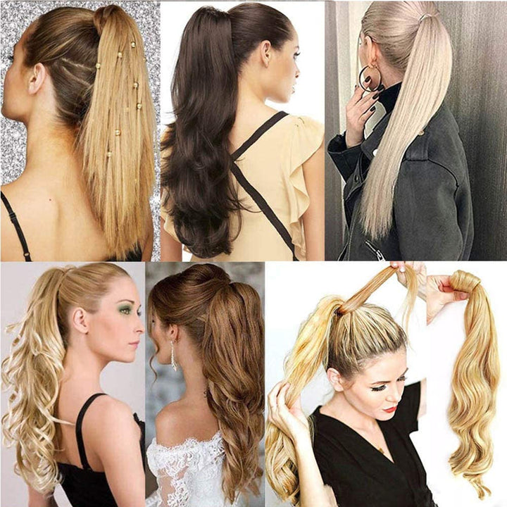 SEGO Pferdeschwanz Ponytail Zopf Extension Haarteil Haarverlängerung Hair Piece Human Haar Voluminös