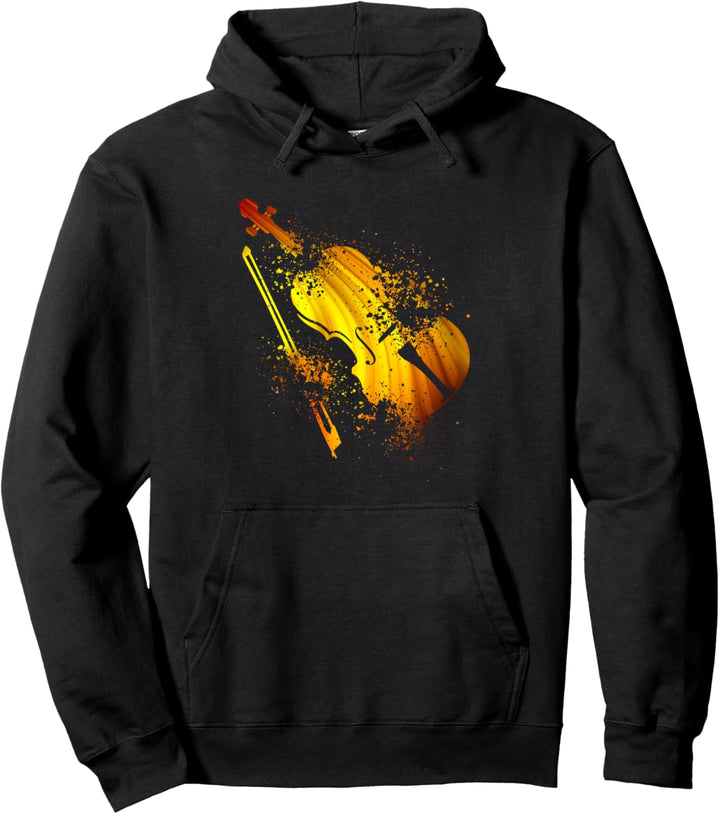 Violine Geigen Spieler Spielerin Musik Design Geige Violine Pullover Hoodie