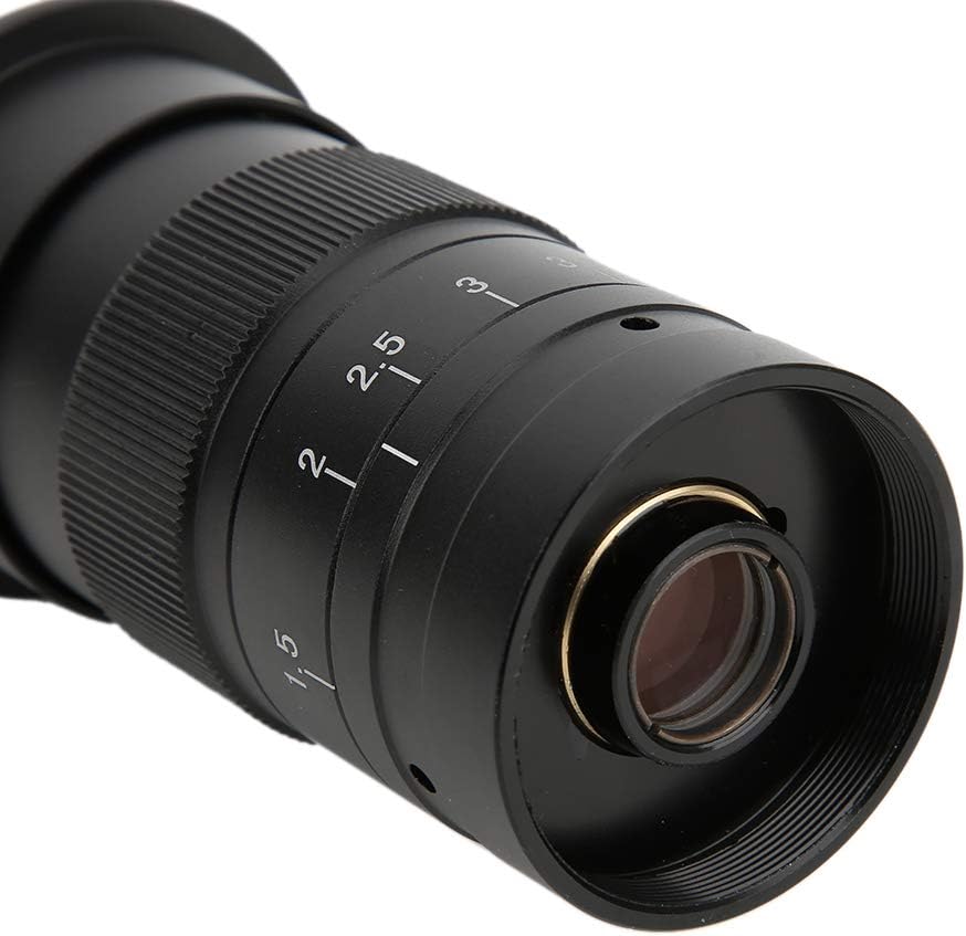 Topyond C-Mount-Objektiv, ABS, 300-fach Verstellbares 25-mm-Zoom-C-Mount-Objektiv, 0.7- Bis 4.5-fach