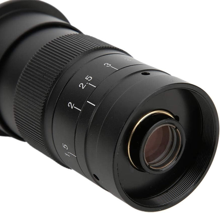 Topyond C-Mount-Objektiv, ABS, 300-fach Verstellbares 25-mm-Zoom-C-Mount-Objektiv, 0.7- Bis 4.5-fach