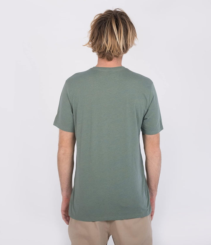 Hurley Herren Evd Pacific Retro Ss Tee T-Shirt XXL Gürteltier, XXL Gürteltier