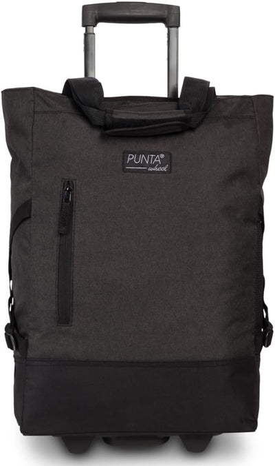 Fabrizio Einkaufstrolley Punta Wheel-Shopping-Roller 52 cm 36 Liter 2 Rollen Schwarz, Schwarz