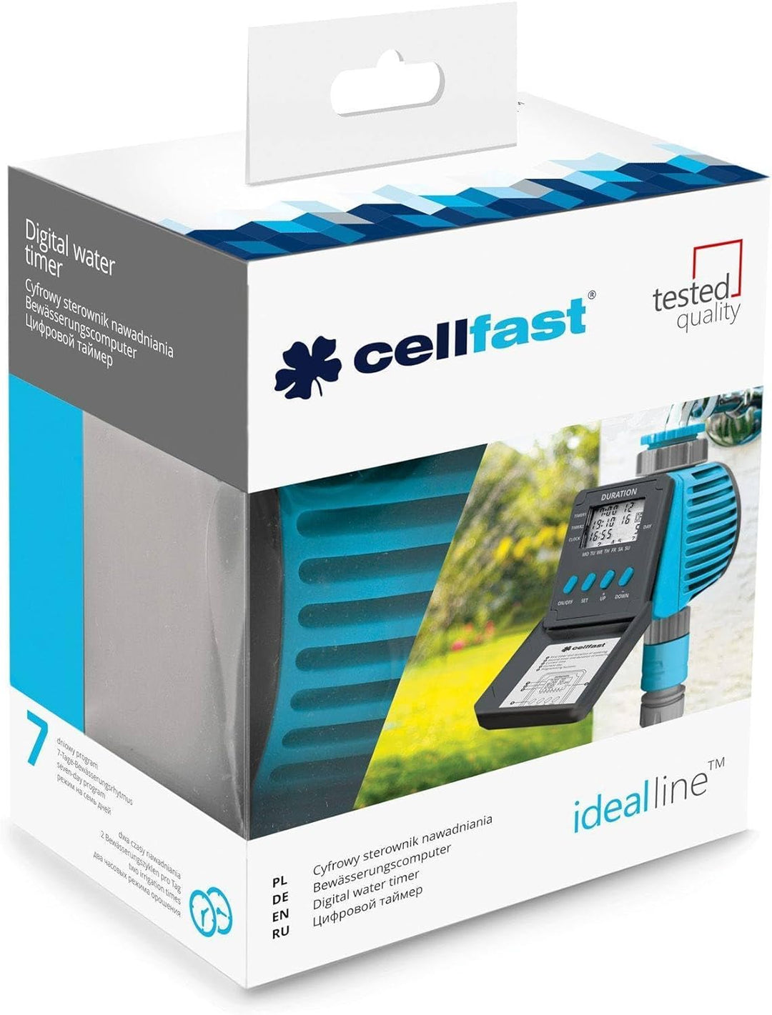 Cellfast Bewässerungscomputer, 52-095, blau, 12.5x16.5x9.5 cm, CF52-095