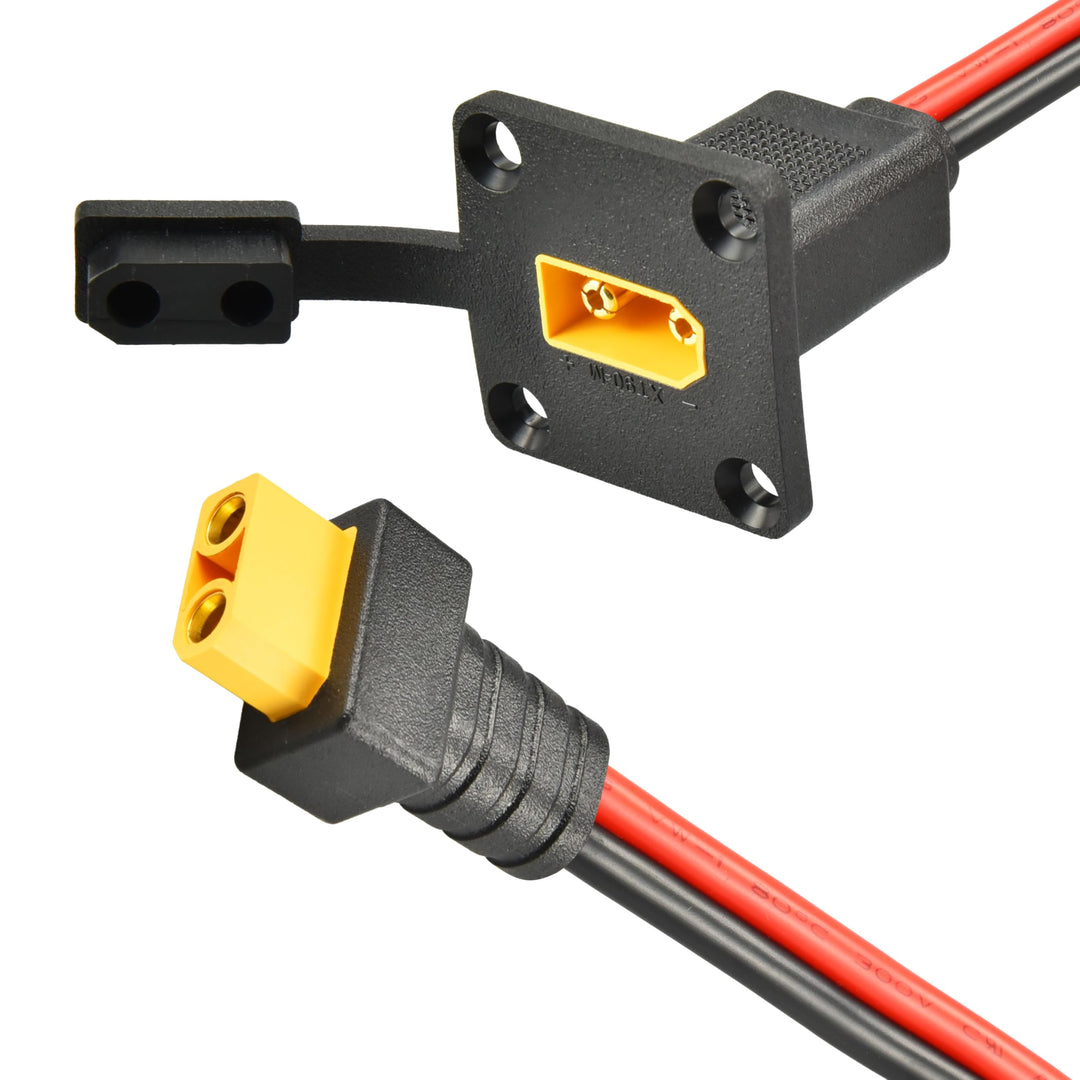 3m 10AWG XT90 Panel Mount Kabel Wasserdichter & funkenfreier Schwerlaststeckverbinder für Solargener
