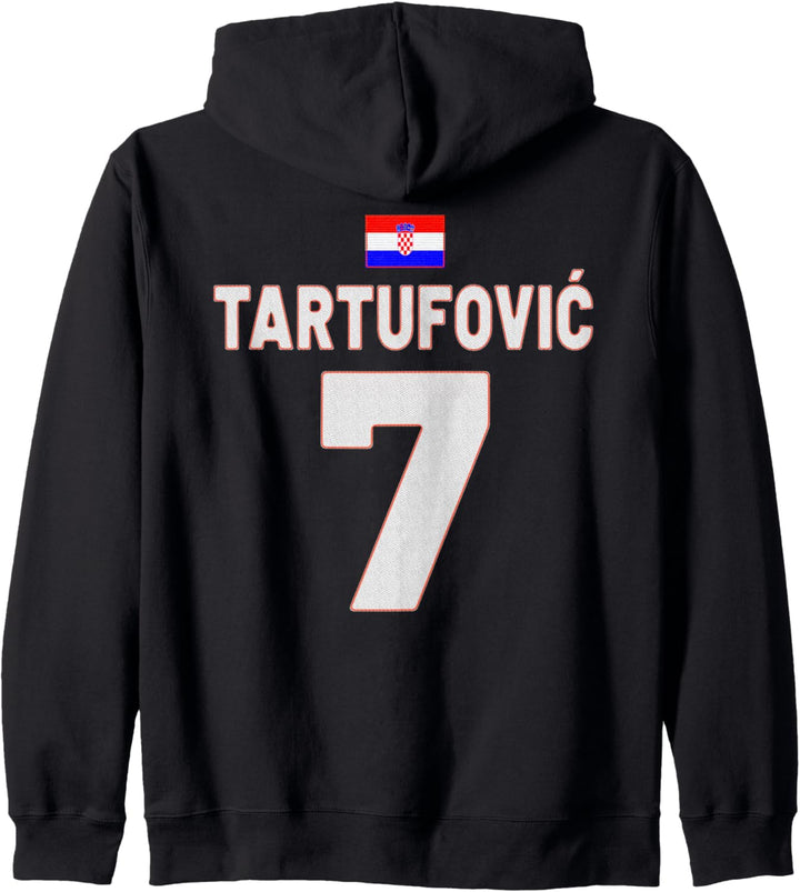Nogomet Hrvatska Tartufovic mit lustigem Namen Kroatien Kapuzenjacke