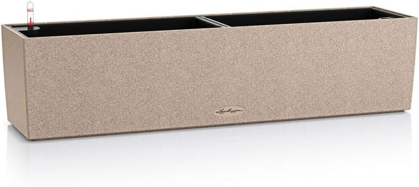 LECHUZA BALCONERA Stone 80 sandbeige 15661 79x19x19 cm Sandbeige, 79x19x19 cm Sandbeige