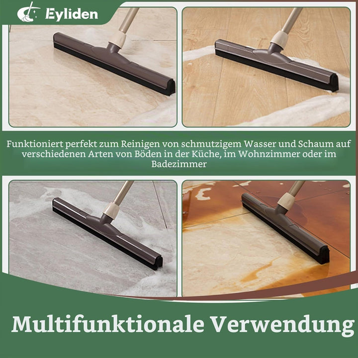 Eyliden Wasserschieber Bodenabzieher, Wasserschieber 45cm mit Teleskopstiel, Wasser Abzieher für Bod
