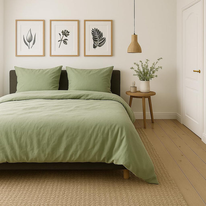 VEL VET HOME VelvetHome Deluxe Bettwäsche 155x220 Baumwolle Bettbezug 155x220 cm mit Kissenbezug 80x