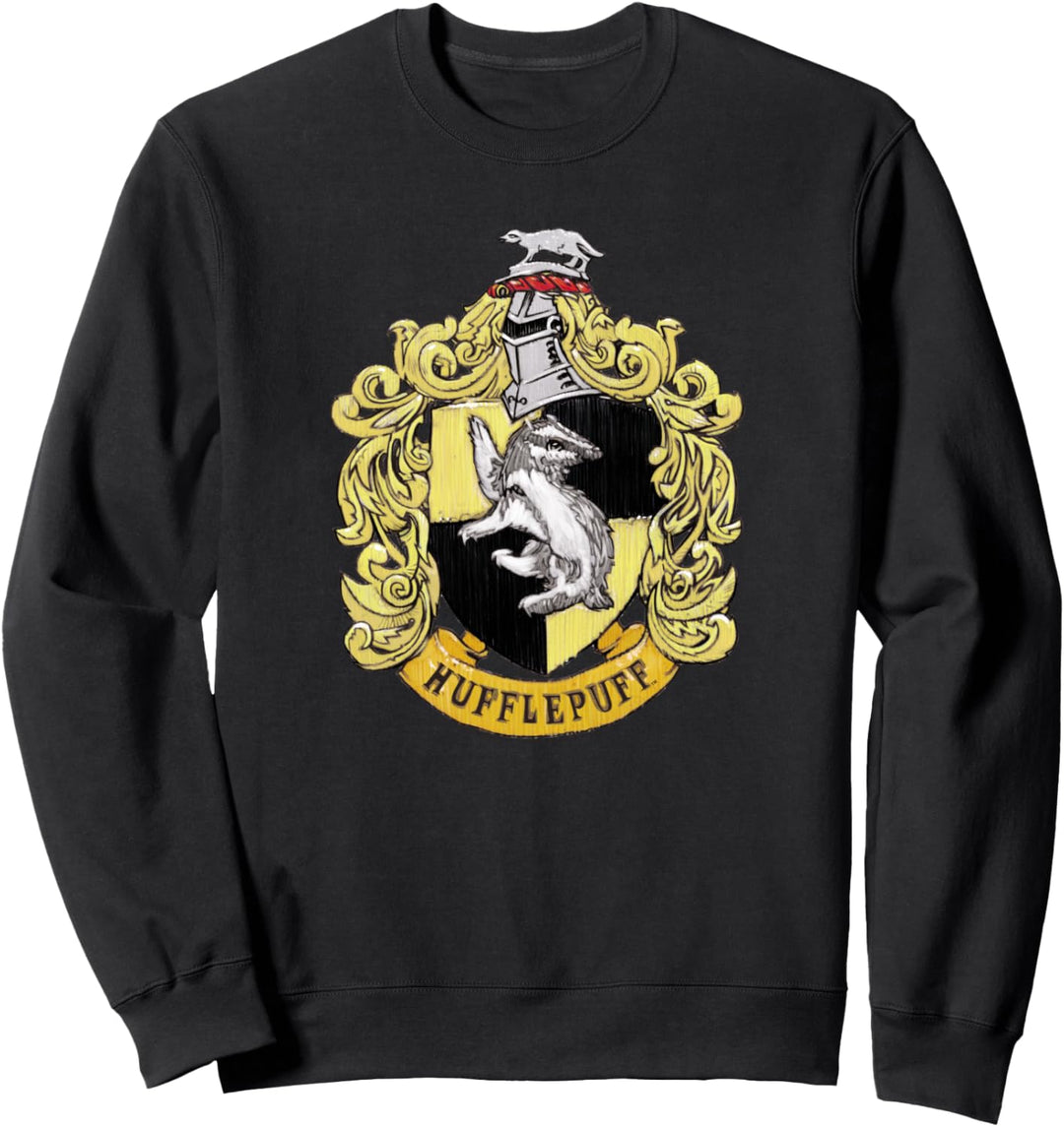 Harry Potter Hufflepuff Rough Crest Sweatshirt
