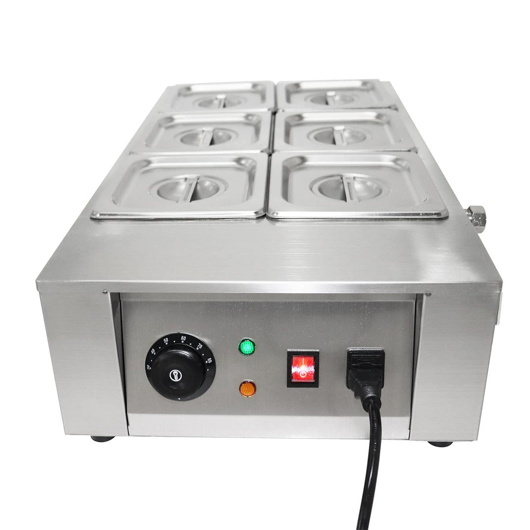 6 Schmelztiegel Edelstahl Schokoladen Schmelzmaschine Chocolate Melter Schokolade SchmelzgeräT Schok