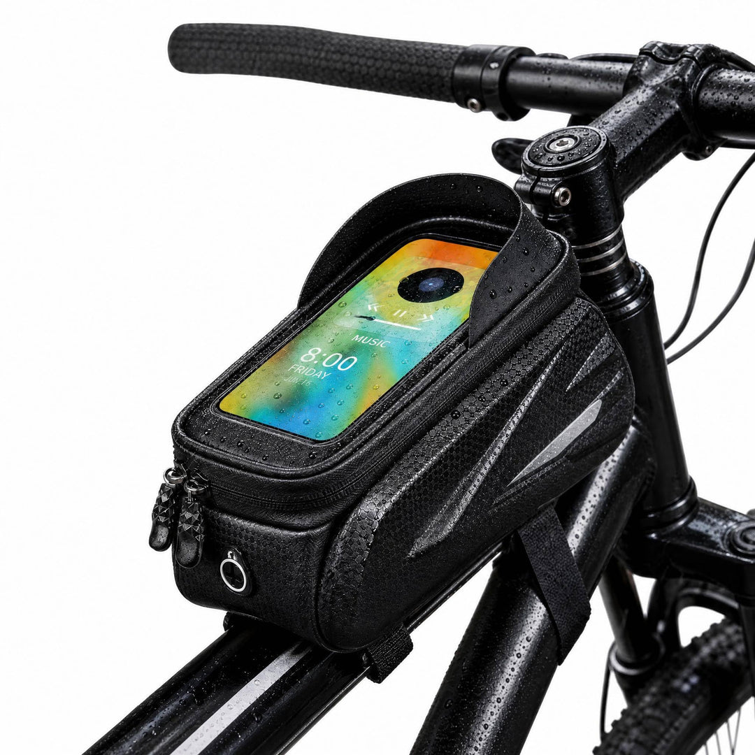 Fahrrad-Rahmentasche, wasserdichte Lenkertasche, ausgestattet mit einem reaktionsschnellen TPU-Touch