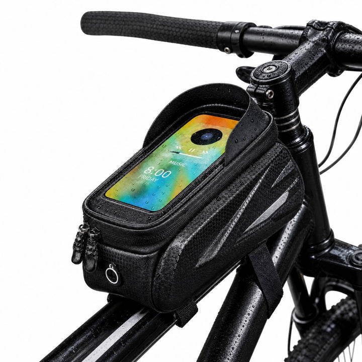 Fahrrad-Rahmentasche, wasserdichte Lenkertasche, ausgestattet mit einem reaktionsschnellen TPU-Touch