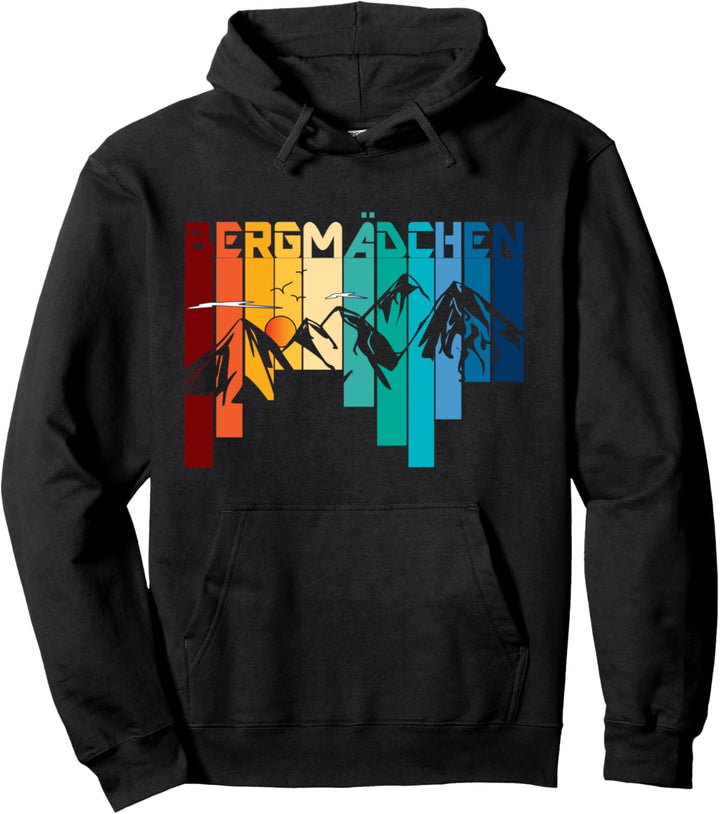 Berg Wander Design Bergmädchen Wanderin Berge Mädchen Motiv Pullover Hoodie